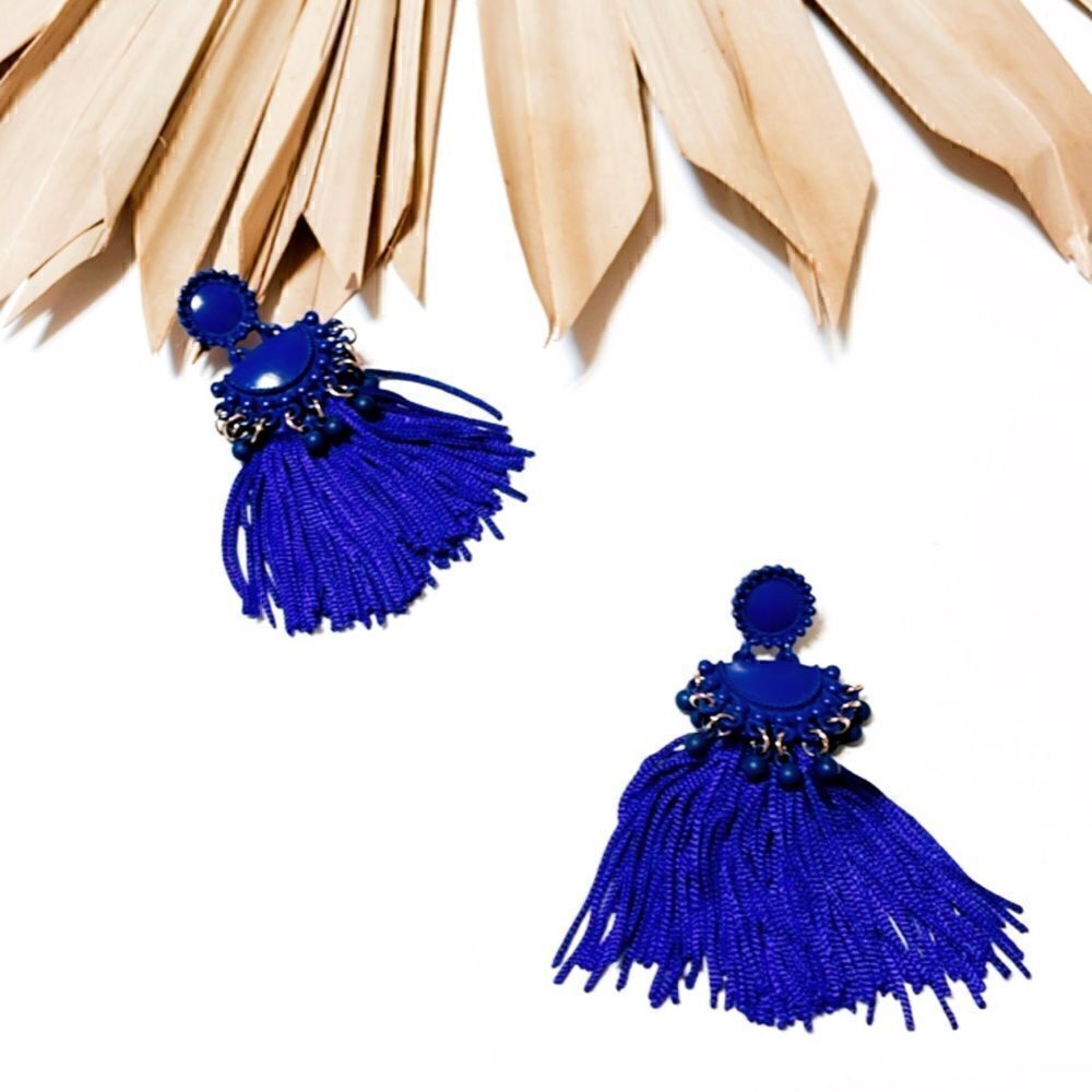 Boho fringe tassel earrings #660